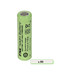 10 Adet TNL 1100mAh Başlıksız Şarj Edilebilir AA Kalem Pil - BataryaBank