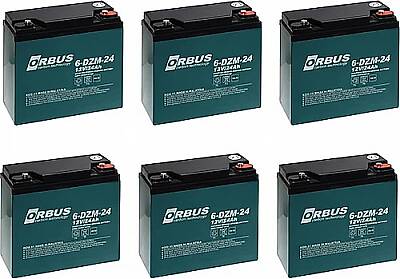 12V 24AH Elektrikli Motosiklet Aküsü 6' lı Set - 1