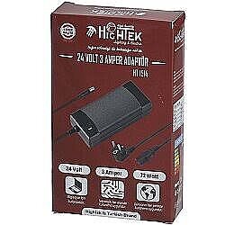 24V 3A 5.5x2.5mm Plastik Kasa Adaptör 72W Güç Kaynağı - Hightek
