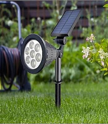 7W Solar Güneş Enerjili Kazıklı Çim ve Bahçe Aydınlatma Armatürü Gün Işığı Rengi - 3