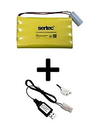 9.6V 800mAh Tamiya Soketli Oyuncak Araba Pili + USB Şarj Aleti Seti - BataryaBank