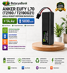 Anker Eufy Robovac T2190 / T2190G21 Uyumlu Robot Süpürge Bataryası 14.4V-14.8V 5800mAh Li-ion Pil - BataryaBank