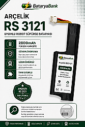 Arçelik RS 3121 Uyumlu Robot Süpürge Bataryası 10.8V / 11.1V 2800mAh Li-ion Şarj Edilebilir Pil - BataryaBank