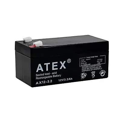 Atex 12V 3.2Ah Kuru Tip Akü | VRLA SLA Bakımsız Akü - 1