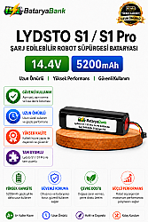 BataryaBank Lydsto S1 / S1 Pro Uyumlu Robot Süpürge Bataryası 14.4V 5200mAh Li-ion - BataryaBank