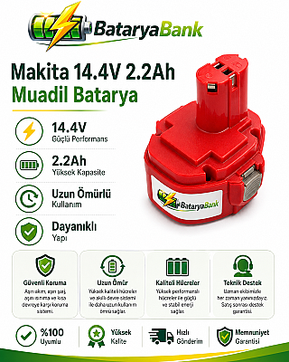 BataryaBank Makita 14.4V 2.2Ah 2200mAh Muadil Matkap Bataryası - 1