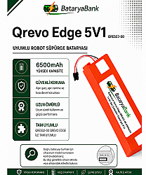 BataryaBank Roborock Qrevo Edge 5V1 (QRES02-00) Uyumlu Robot Süpürge Bataryası 14.4V 6500mAh Li-ion Yüksek Kapasiteli Pil - BataryaBank