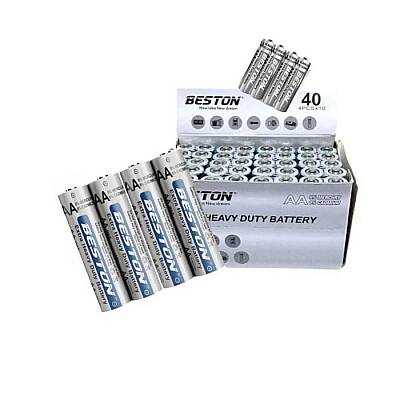 Beston AA 1.5V Çinko Karbon Kalem Pil 40'lı Kutu | R6 - 1