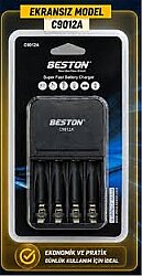 Beston C9012A 4 Yuvalı AA / AAA Ni-MH Akıllı Pil Şarj Cihazı | Hızlı ve Güvenli Şarj - 2