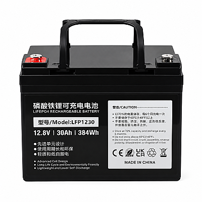 LiFePO4 12.8V 30Ah Lityum Demir Fosfat Akü | Lityum Akü - 1