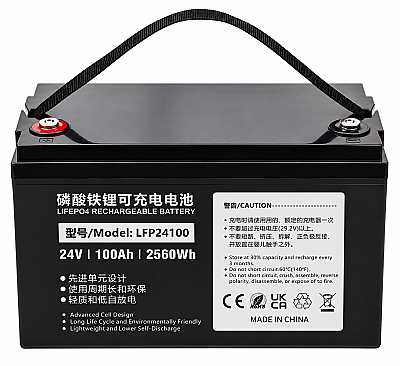 LiFePO4 24V 100Ah Lityum Demir Fosfat Akü | Solar ve Enerji Depolama - 1