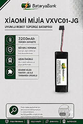 Mi Mijia VXVC01-JG Robot Süpürge Bataryası 14.4V 3200mAh Li-ion Uyumlu Yedek Pil - 1