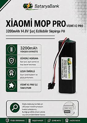Mi Robot Vacuum Mop Pro / Viomi V2 Pro Uyumlu Robot Süpürge Bataryası 14.4V 3200mAh Li-ion Yedek Pil - 1