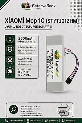 Mi Vacuum Mop 1C STYTJ01ZHM Robot Süpürge Bataryası 14.4V 2600mAh Li-ion Uyumlu Yedek Pil - 1