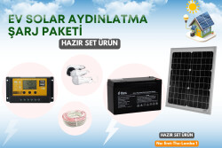 Solar Güneş Enerjili Lamba ve Şarj Seti - BataryaBank