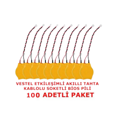 Westinghouse Vestel Etkileşimli Akıllı Tahta Kablolu Soketli Bios Pili 100 Adet - BataryaBank