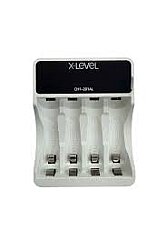X-Level CH1-201AL 4 Yuvalı LCD Ekranlı Akıllı Pil Şarj Cihazı AA & AAA Uyumlu - X-Level