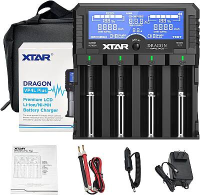 XTAR Dragon VP4 Plus Pil Şarj Aleti | Li-Ion & Ni-MH Akıllı Şarj Cihazı - 1