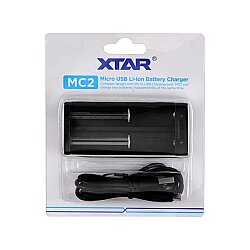XTAR MC2 İkili Pil Şarj Aleti 18650 21700 Li-ion Akıllı Şarj Cihazı USB - BataryaBank
